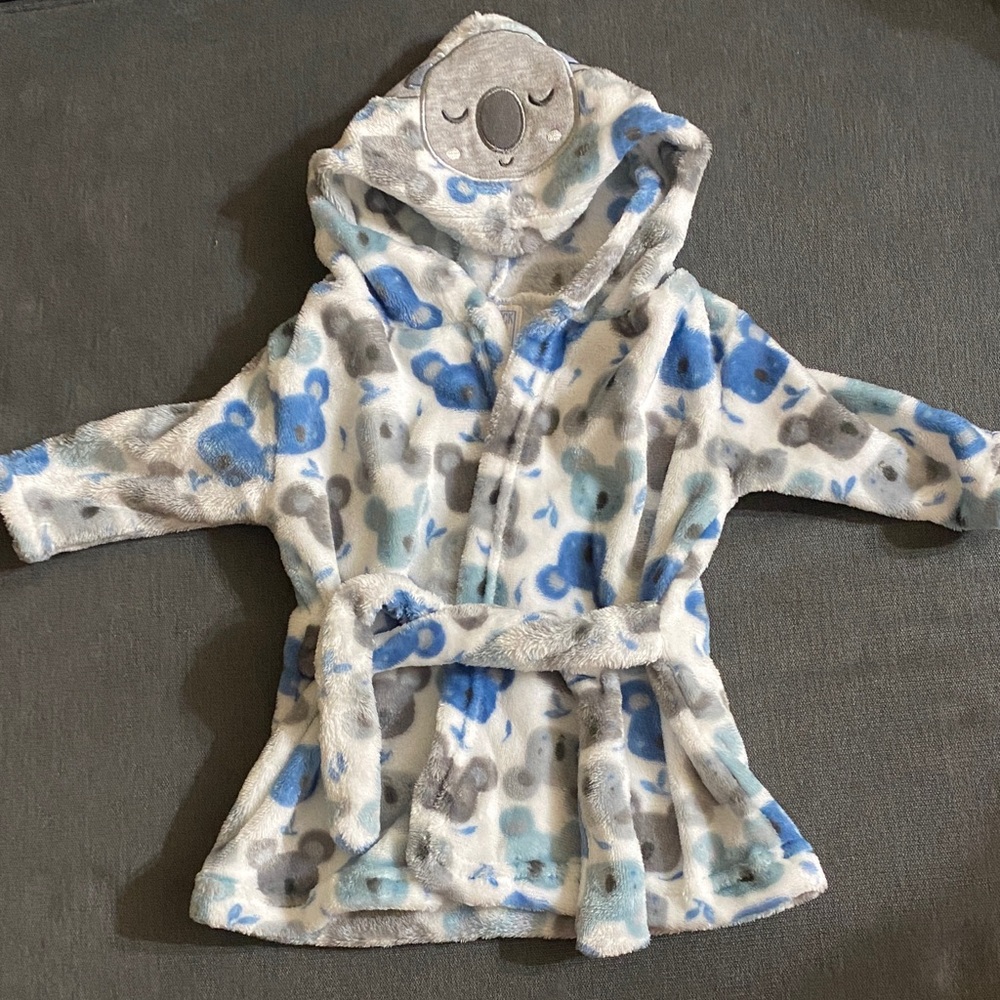 Baby Robe with Koala Bear Print